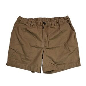 Chubbies The Khakinators Mens Shorts Chino M Brown 5.5" Inseam Elastic Waist